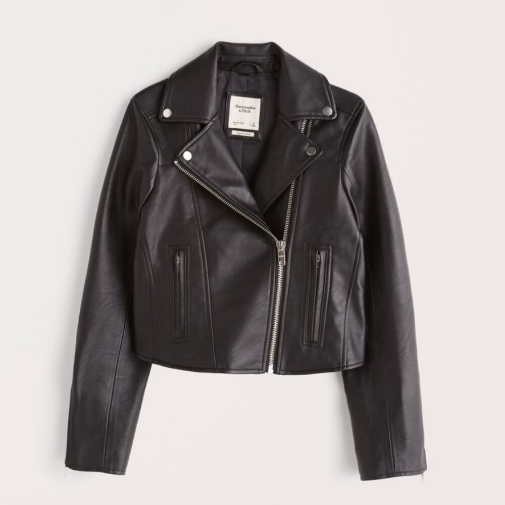 Vegan Leather Moto Jacket